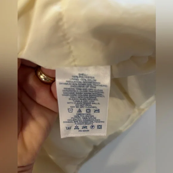 Lands End Goose Down Puffer Parka Coat Womens XL 18-20 Hood, Belt - Picture 4 of 6